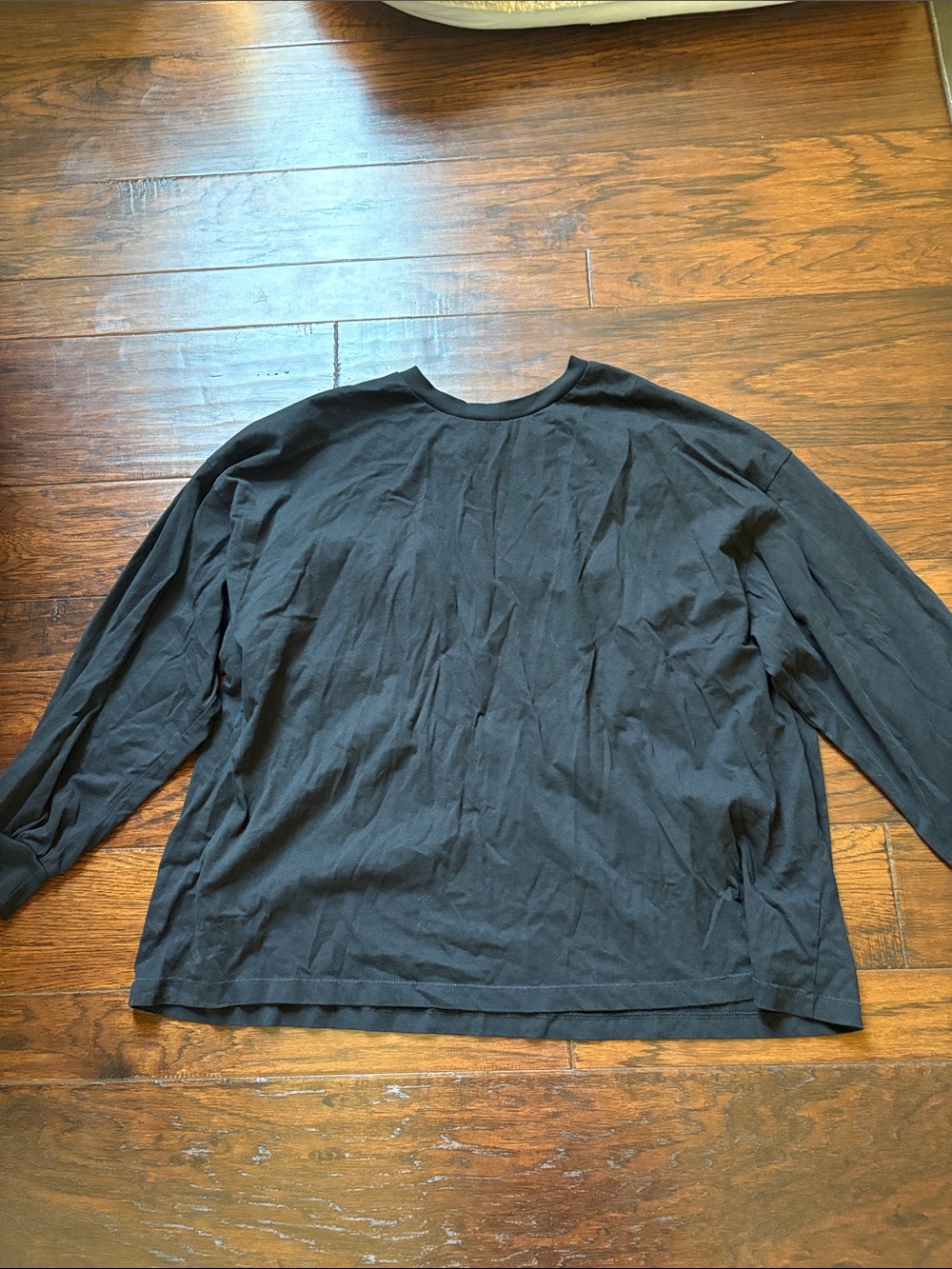 Daydreamer lace Black Long Sleeve Crewneck Tee